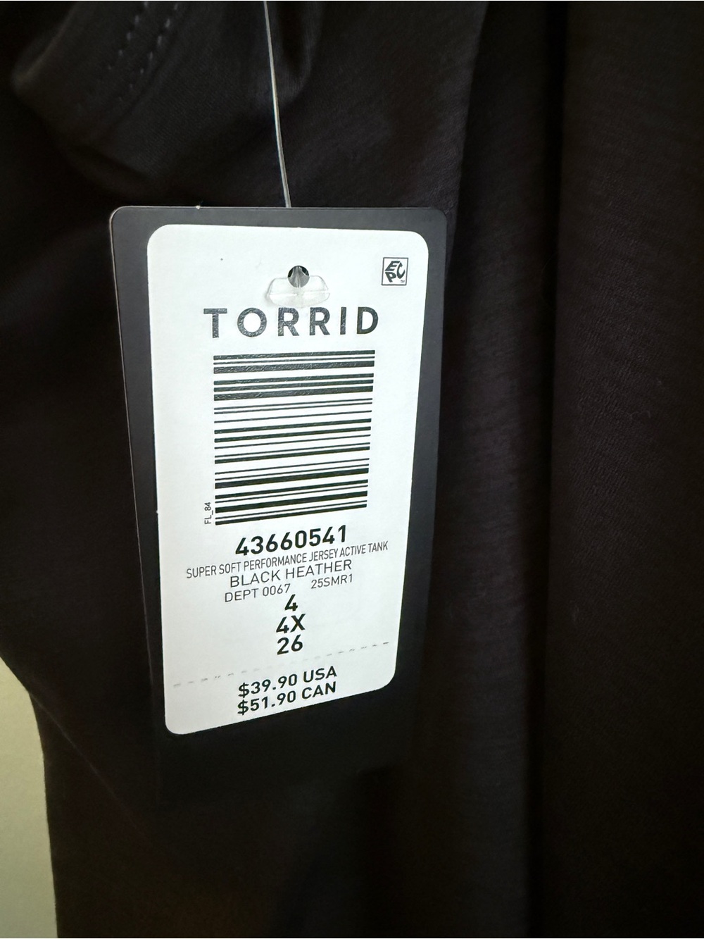 Torrid Black Racerback Tank Top - Picture 4 of 5
